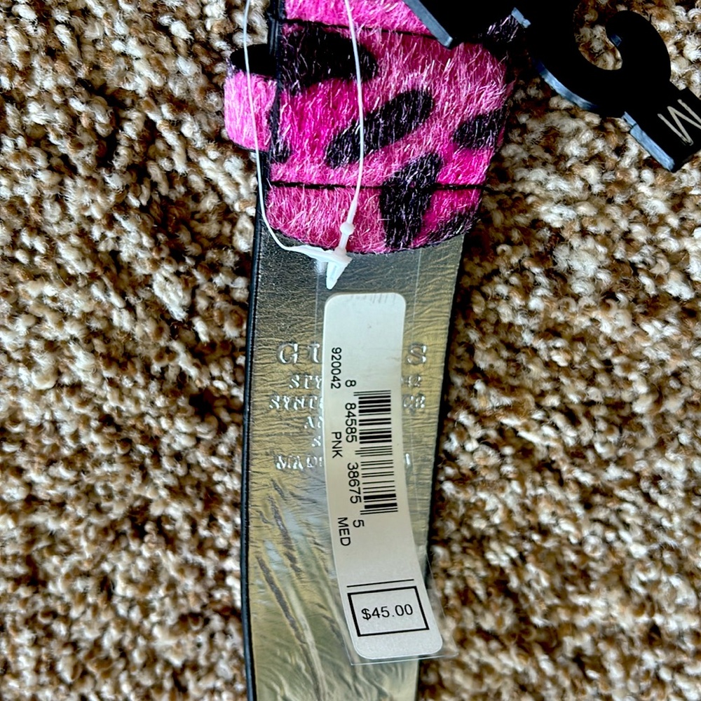 Pink Leopard Print Belt - Picture 3 of 6